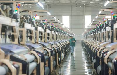 百川彩紡科技 節(jié)后全力抓生產(chǎn)趕訂單，奮力沖刺紡織業(yè)“開門紅”